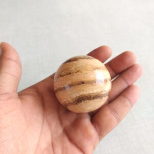 Polished Aragonite Sphere: Handmade Healing Crystal Home Decor, 49MM Polished Aragonite Sphere: Handmade Healing Crystal Home Decor, 49MM