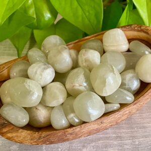 Green Aragonite Tumbled Stone Large , Crystal Mexico Gemstone