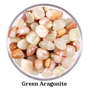 Green Aragonite Tumbled Stone, Gift For Crystal Lovers, Natural Pale Green Mint Gemstone