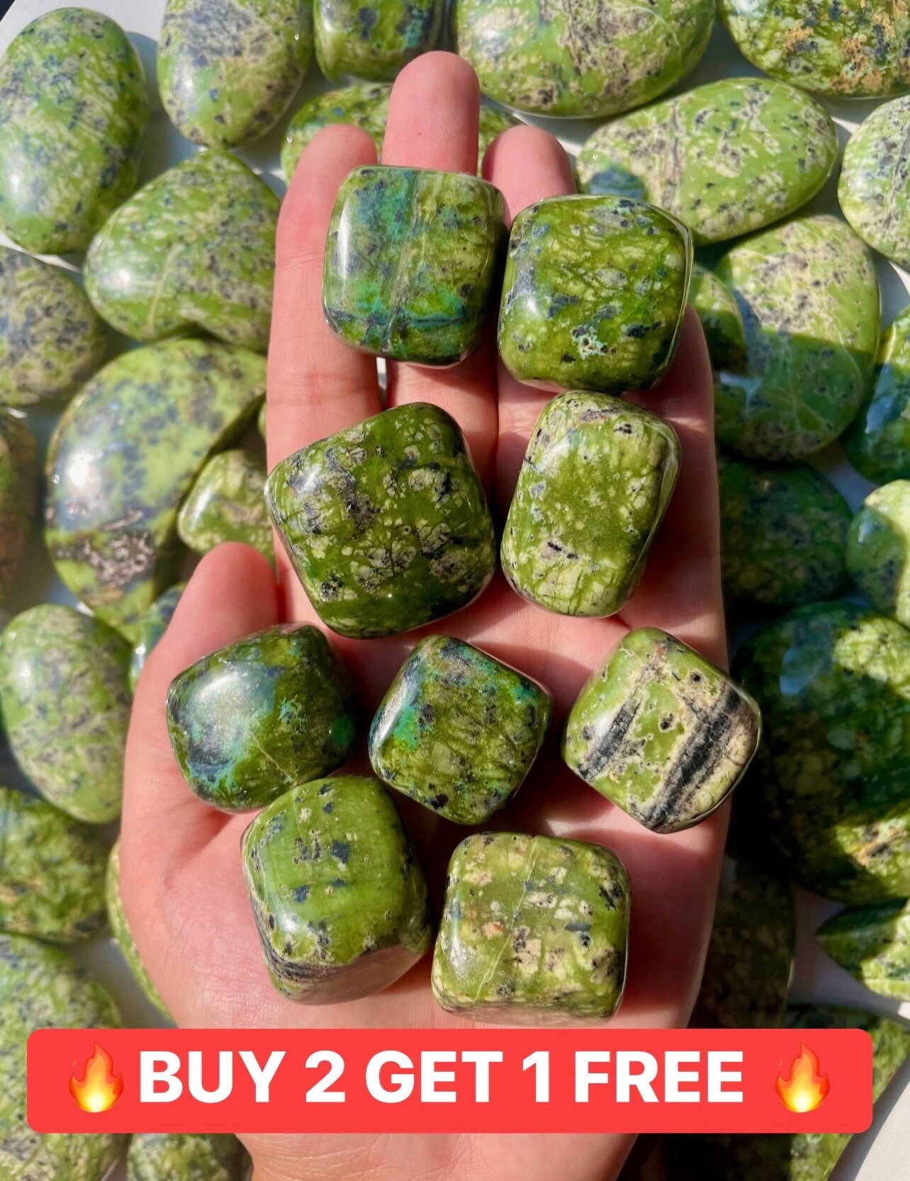 Serpentine Tumble Stone, New Serpentine, Crystal Healing, Crystal, Serpentine Gemstones, Tumble Stone