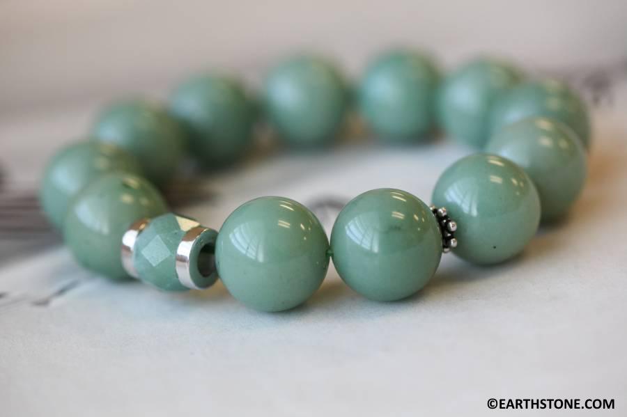 Aventurine 16mm Round Bracelet Set C6.25"