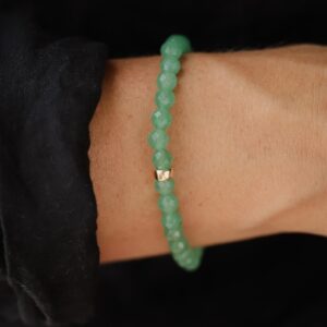 Aventurine Bracelet, 6mm Green aventurine [EBAM1470], natural aventurine bracelet | women's green aventurine 6mm