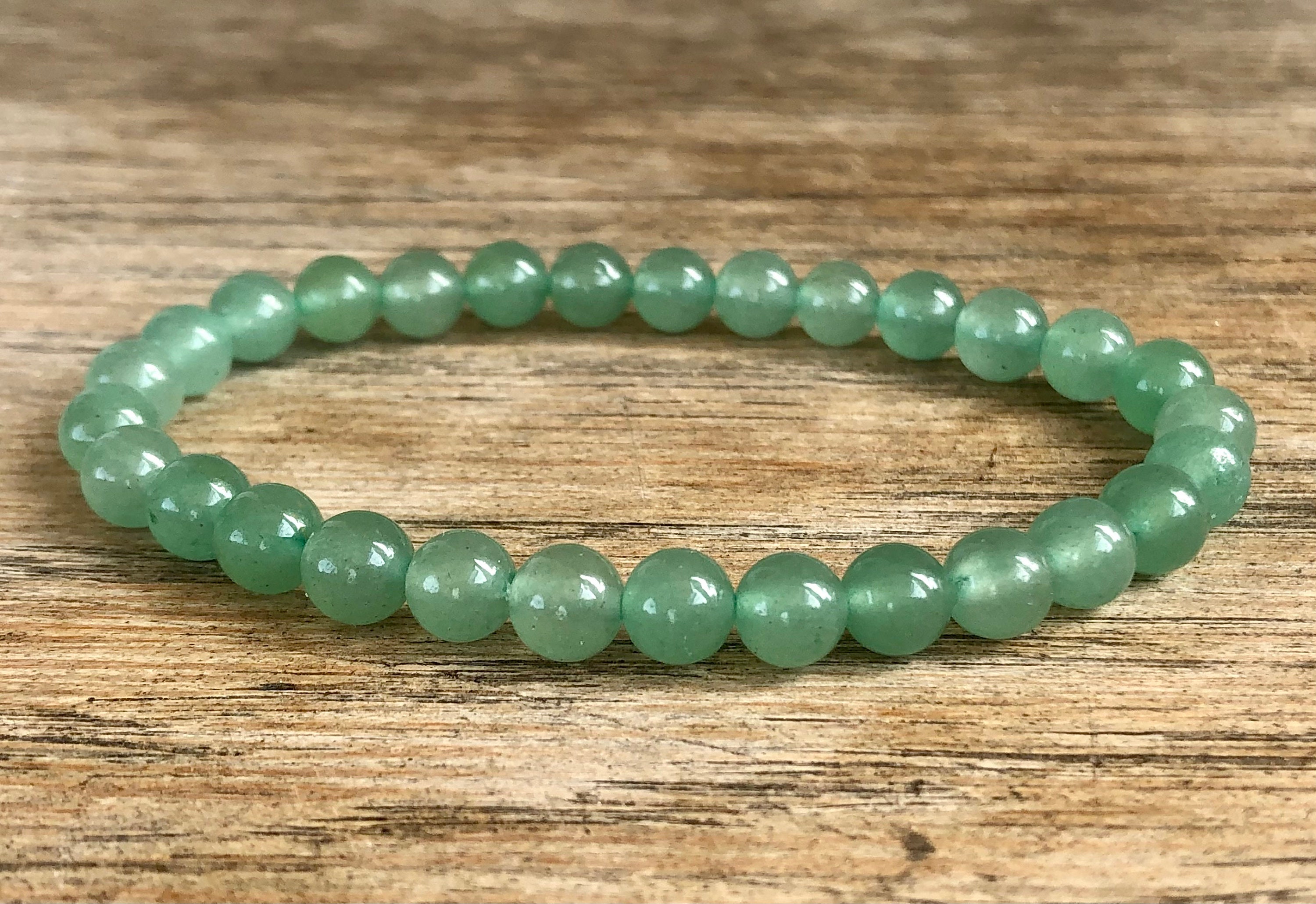 6mm Green Aventurine Bracelet, Small Bead Stacking Bracelet, Wrist Mala For Optimism, Joy, Hope, Stone Of Opportunity, Heart Chakra Bracelet