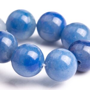 8MM Blue Aventurine Beads Bracelet Grade AAA Round Gemstone 7" BULK LOT 1,3,5,10 and 50 (106622h-2024)