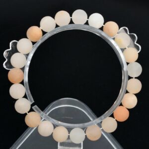 8MM Matte Pink Aventurine Beads Bracelet Grade AAA Round Gemstone 7" Bulk Lot Options (106754h-074)