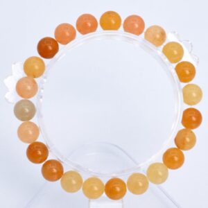 8MM Orange Yellow Aventurine Beads Bracelet Grade AAA Natural Round Gemstone 7" Bulk Lot Options (106660h-1353)