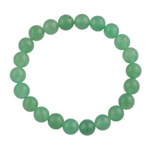 Green Aventurine Bracelet Smooth Round Size 6mm Or 8mm 7.5" Length Bracelet Crystal Bracelet