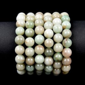 Natural Green Aventurine Gemstone Round Bracelet 8mm 10mm 7.5 Inch Strand (s21)
