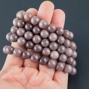 Natural Purple Aventurine Round Size 6mm, 8mm, 10mm - Handmade In Usa- Approx. 7" Bracelet Crystal Bracelet- Lgs