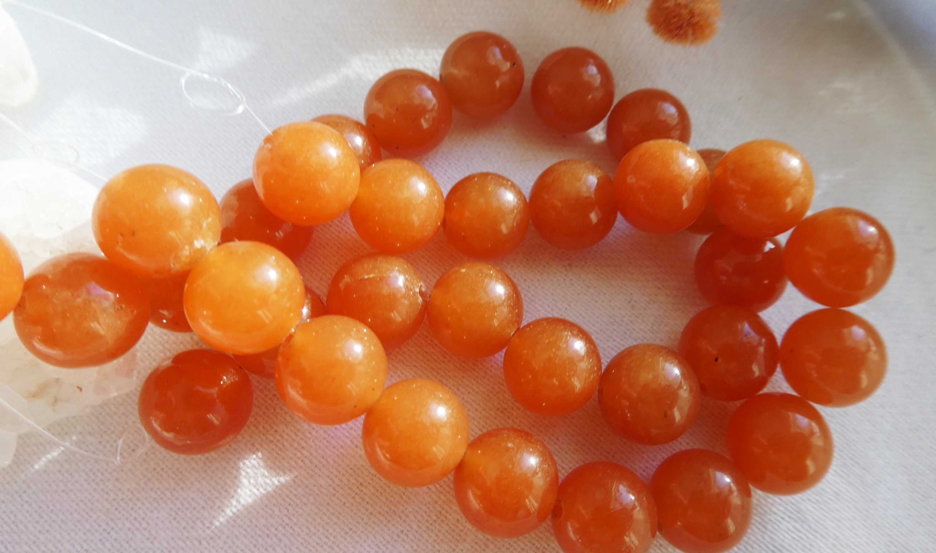 Red Aventurine Round 8mm Beads- 10in Strand Natural -jewelry Making -bracelet Craft Beads Red Aventurine Round 8mm Beads- 10in Strand Natural -jewelry Making -bracelet Craft Beads