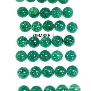 10 Green Aventurine 6mm Round Cabochon Gemstones: Aaa Quality 10 Green Aventurine 6mm Round Cabochon Gemstones: Aaa Quality
