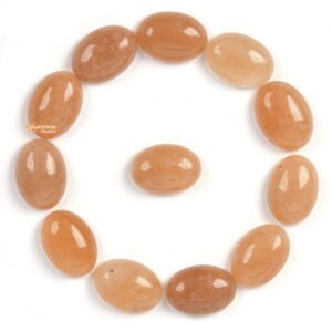 14mm Natural Orange Aventurine Gemstone Oval Flatback CAB Cabochon 14mm Natural Orange Aventurine Gemstone Oval Flatback CAB Cabochon