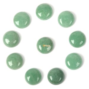 16mm Green Aventurine Gemstone Round Flatback Cab Cabochon Stone Loose Stone Cab DIY Jewelry Making Stone 16mm Green Aventurine Gemstone Round Flatback Cab Cabochon Stone Loose Stone Cab DIY Jewelry Making Stone