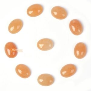 16mm Natural Orange Aventurine Gemstone Oval Flatback CAB Cabochon 16mm Natural Orange Aventurine Gemstone Oval Flatback CAB Cabochon