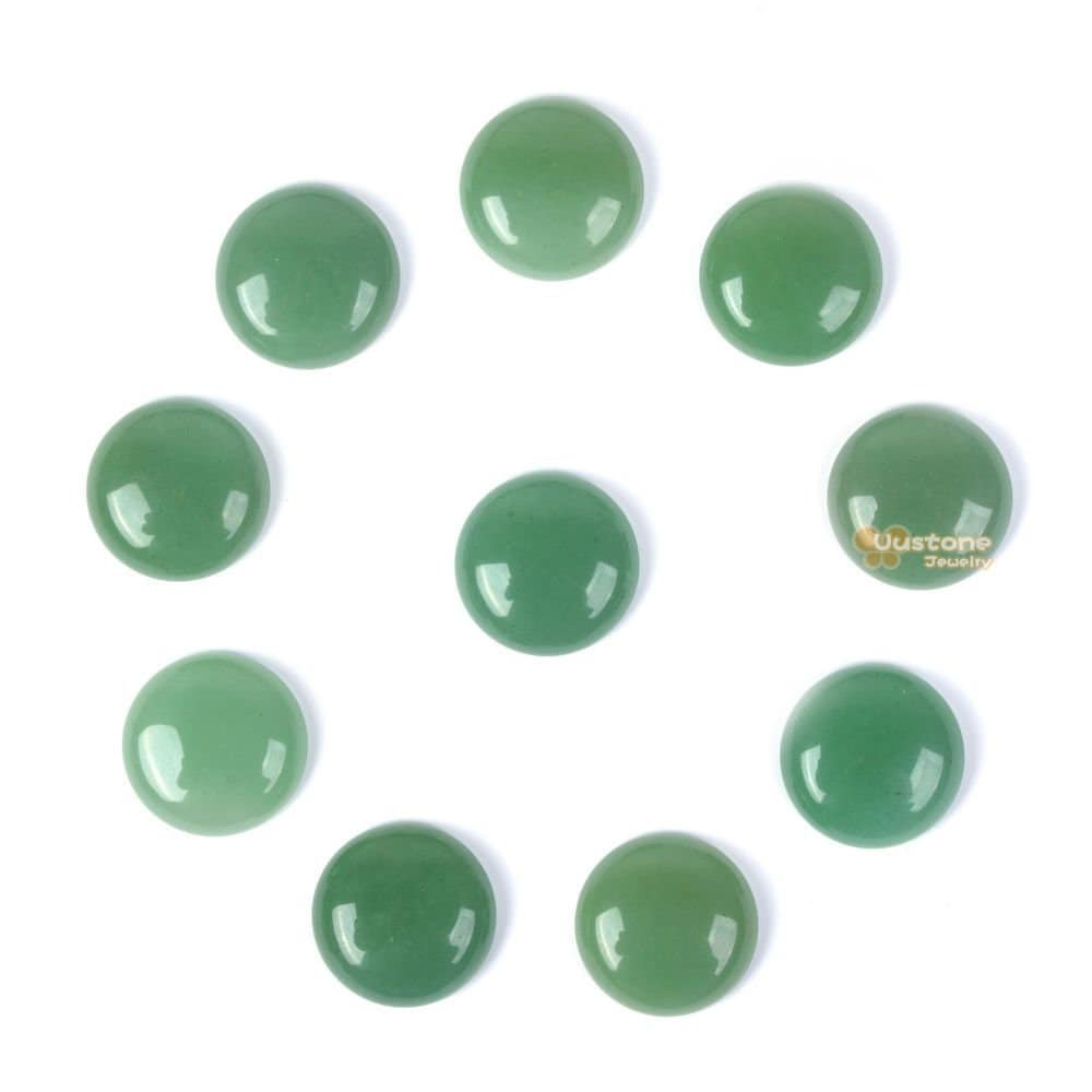 20mm Green Aventurine Gemstone Round Cab Cabochon 20mm Green Aventurine Gemstone Round Cab Cabochon