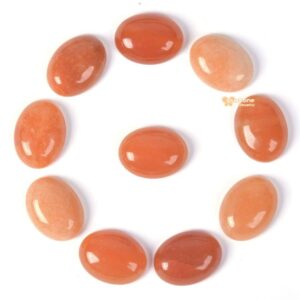 20mm Orange aventurine gemstone oval cab cabochon 20mm Orange aventurine gemstone oval cab cabochon