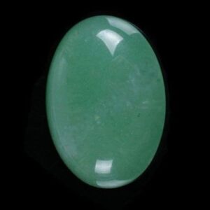 25mm Green aventurine oval flatback cab cabochon