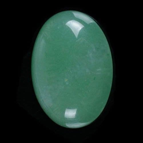 25mm Green Aventurine Oval Flatback Cab Cabochon