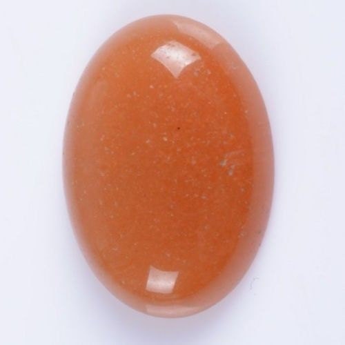 25mm Orange Aventurine Oval Flatback Cab Cabochon