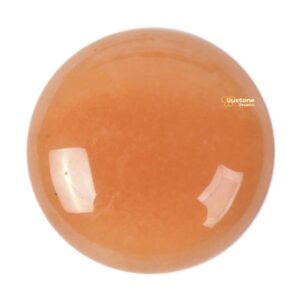 25mm Orange aventurine round flatback cab cabochon