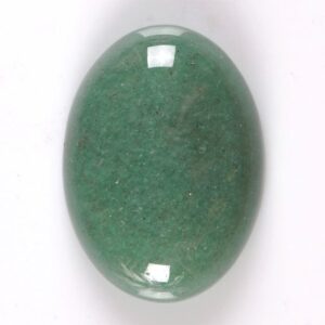 30mm Green aventurine oval flatback cab cabochon g2878