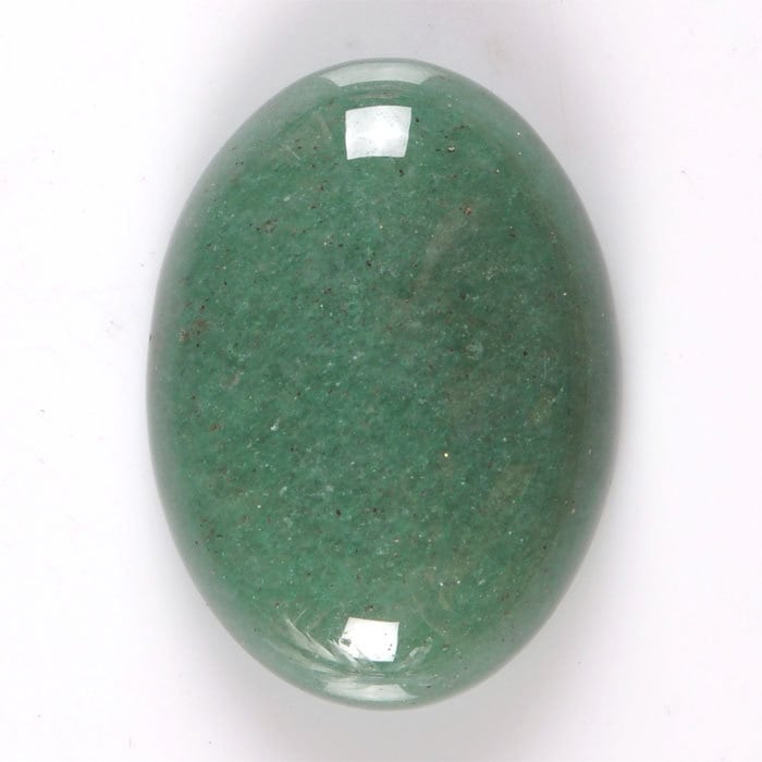 30mm Green Aventurine Oval Flatback Cab Cabochon G2878