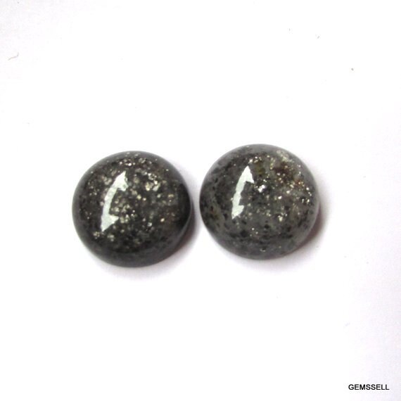 Black Aventurine Cabochon: 16mm Round Gemstone