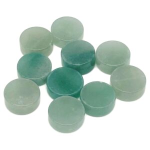 Aventurine Gemstone Flat Disk - Crystal Round Coin - Loose Gemstone - Cabochon Gemstone - Handmade Gemstone Round - FL1080 Aventurine Gemstone Flat Disk - Crystal Round Coin - Loose Gemstone - Cabochon Gemstone - Handmade Gemstone Round - FL1080