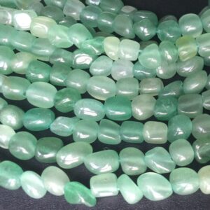 15.5" 3~5mm Natural Green Aventurine Pebbles Beads, Potato Beads, Small Nugget Beads Yglf