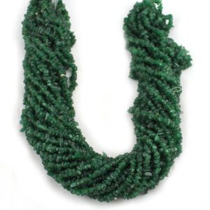 Aaa Quality Natural Green Aventurine Uncut Chips Beads, Green Aventurine Chips Beads, 34 Inches Strand Loose Beads