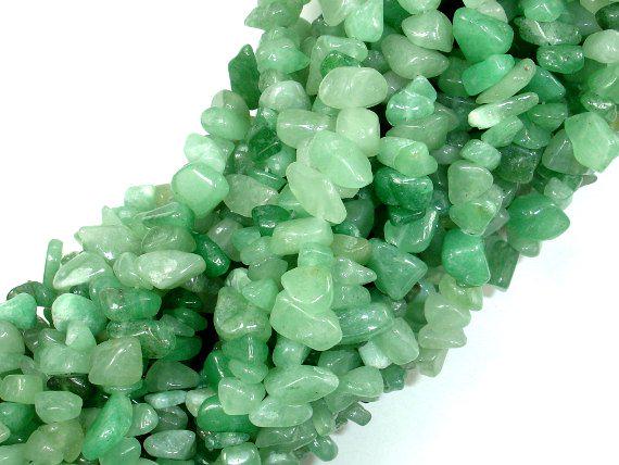 Green Aventurine, 4-9 Mm Chips Beads, 31 Inch, Long Full Strand, Hole 0.8mm (249005001)
