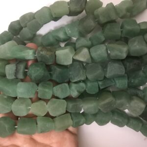 Natural Aventurine 10 - 16 mm Raw Nuggets Genuine Loose Green Freeshape Beads 15 inch Jewelry Supply Bracelet Necklace Material Support