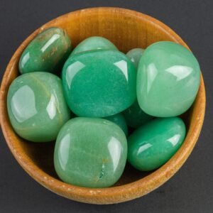 Natural Green Aventurine Tumbled Nuggets- 100 grams-3.5 ounces - .5 inch-1.5 inch Size- Roughly 8 pcs per bag