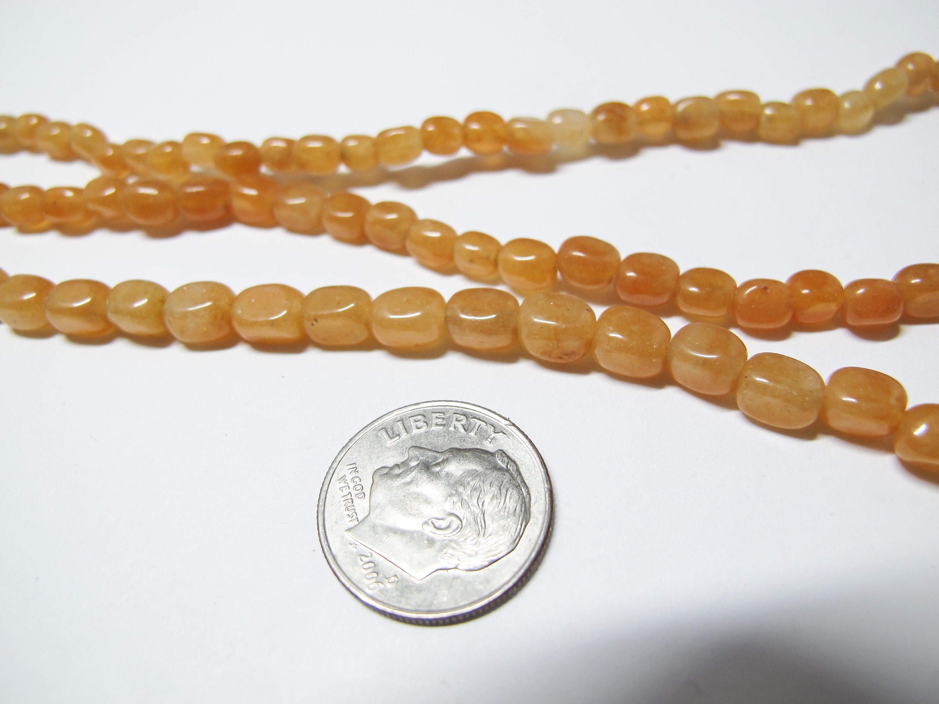 Orange Aventurine Nugget Beads. Natural Orange Small Nugget Beads 4-6mm. Diy Loose Beads 15.75''