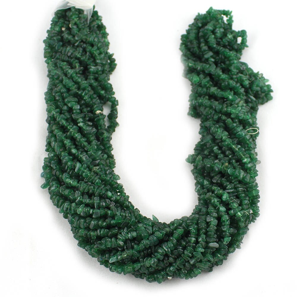 Pack Of 5 Strands Quantity Pack Green Aventurine Uncut Chips Beads, 36 Inches Strand For Making Jewelry Pack Of 5 Strands Quantity Pack Green Aventurine Uncut Chips Beads, 36 Inches Strand For Making Jewelry