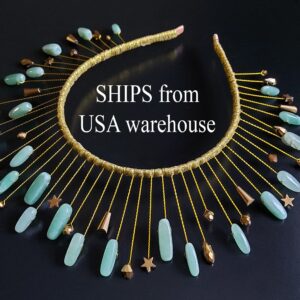Aventurine Crystal Crown: Green Gold Bridal Tiara