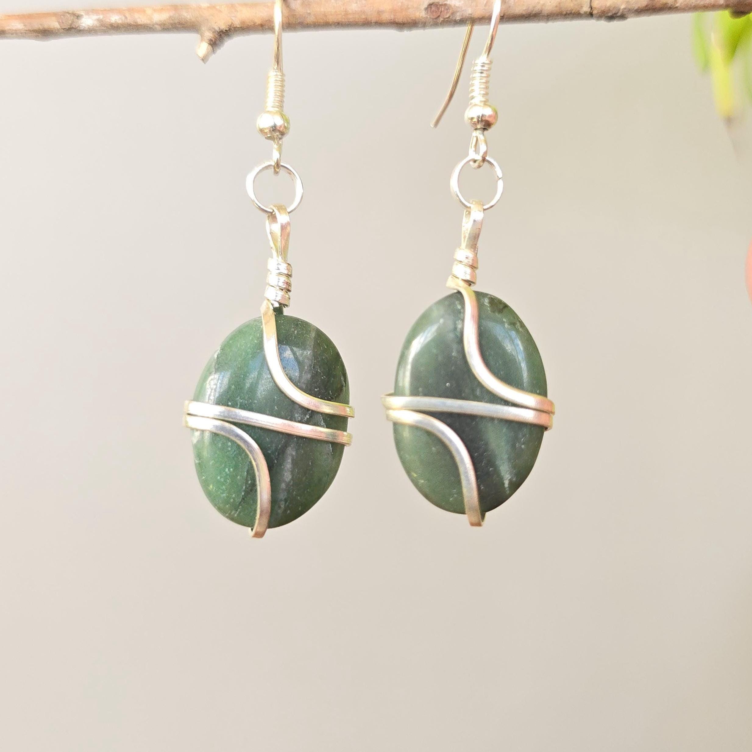 Green Aventurine Dangle Earring
