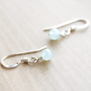 Green Aventurine Earrings, Sterling Silver Dangle Earrings Green Aventurine Earrings, Sterling Silver Dangle Earrings