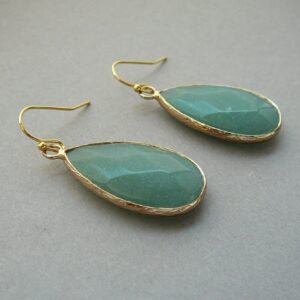 Aventurine Earrings Green Stone Earrings Green Aventurine Drop Earings Birthstone Earrings Aventurine Jewelry Gold Earrings for Women Gift Aventurine Earrings Green Stone Earrings Green Aventurine Drop Earings Birthstone Earrings Aventurine Jewelry Gold Earrings for Women Gift