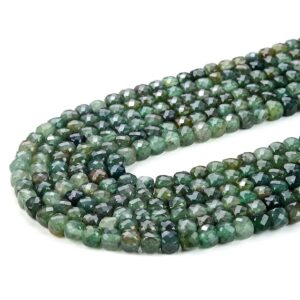 4MM Natural Dark Green Aventurine Gemstone Grade AAA Micro Faceted Square Cube Loose Beads BULK LOT 1,2,6,12 and 50 (P22) 4MM Natural Dark Green Aventurine Gemstone Grade AAA Micro Faceted Square Cube Loose Beads BULK LOT 1,2,6,12 and 50 (P22)