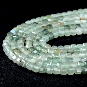 4mm Natural Light Green Aventurine Gemstone Grade Aa Micro Faceted Diamond Cut Cube Loose Beads (p41) 4mm Natural Light Green Aventurine Gemstone Grade Aa Micro Faceted Diamond Cut Cube Loose Beads (p41)