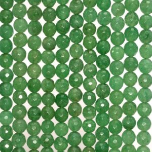 6mm Green Aventurine Gemstone Green Faceted Round Loose Beads 15.5 Inch Full Strand (90184148-355) 6mm Green Aventurine Gemstone Green Faceted Round Loose Beads 15.5 Inch Full Strand (90184148-355)
