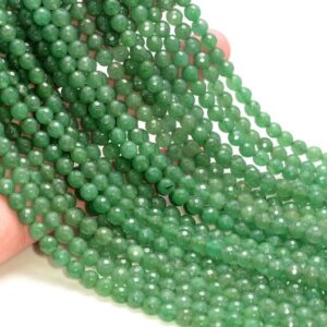 6mm Parsley Bunch Aventurine Gemstone Green Faceted Round Loose Beads 15.5 inch Full Strand LOT 1,2,6,12 and 50 (90184148-355) 6mm Parsley Bunch Aventurine Gemstone Green Faceted Round Loose Beads 15.5 inch Full Strand LOT 1,2,6,12 and 50 (90184148-355)