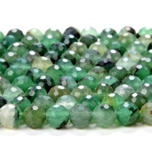 Natural Green Aventurine Gemstone Grade AAA Micro Faceted Round 6MM 8MM Loose Beads BULK LOT 1,2,6,12 and 50 (D113) Natural Green Aventurine Gemstone Grade AAA Micro Faceted Round 6MM 8MM Loose Beads BULK LOT 1,2,6,12 and 50 (D113)