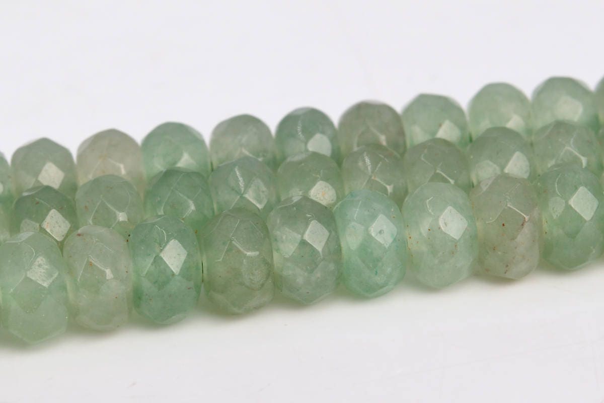 Parsley Bunch Aventurine Beads Grade Aaa Genuine Natural Gemstone Faceted Rondelle Loose Beads 6mm 8mm Bulk Lot Options