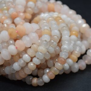 Pink Aventurine Gemstone Faceted Rondelle Spacer Beads - 6mm, 8mm Sizes - 15" Strand Pink Aventurine Gemstone Faceted Rondelle Spacer Beads - 6mm, 8mm Sizes - 15" Strand