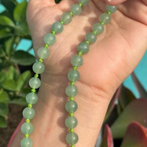 18” 8mm Beaded Green Aventurine Necklace