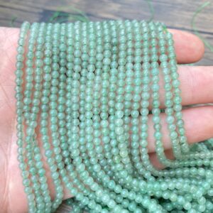 2mm/3mm/4mm Gemstone Round Beads,green Aventurine Round Beads,gemstone Beads Necklace,crystal Beads,smooth Round Beads,for Jewelry Making.