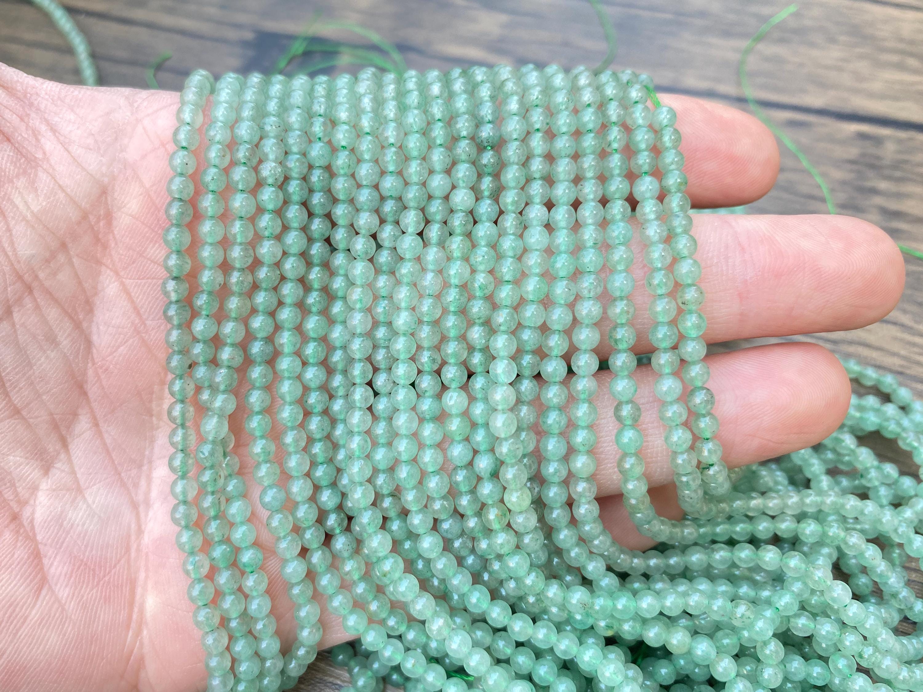 2mm/3mm/4mm Gemstone Round Beads,green Aventurine Round Beads,gemstone Beads Necklace,crystal Beads,smooth Round Beads,for Jewelry Making.