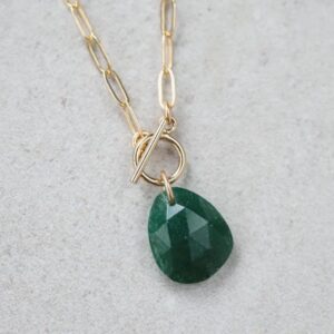 Green aventurine 14K gold filled necklace | [ENGM1595] Green aventurine necklace | gold Green aventurine necklace, Green aventurine